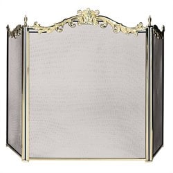 Uniflame 3 Fold Cast Solid Brass Screen