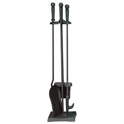 Uniflame 4 Piece Black Fireset
