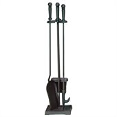 Uniflame 4 Piece Black Fireset