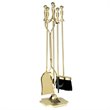 ADD TO YOUR SET: Uniflame 5 Piece Polished Brass Fireset