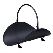 Uniflame 19 Inch Black Woodbasket