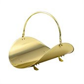 Uniflame 19 Inch Polished Brass Woodbasket