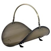 Uniflame 19 Inch Antique Brass Woodbasket