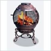 Uniflame Antique Rust Cast Iron Outdoor Fireplace