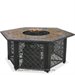 Uniflame LP Gas Outdoor Firebowl with Slate Tile Mantel