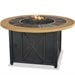 Uniflame LP Gas Outdoor Firebowl with Slate and Faux Wood Mantel