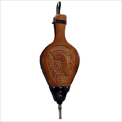 Uniflame Hand Carved Bellow in Dark Stain