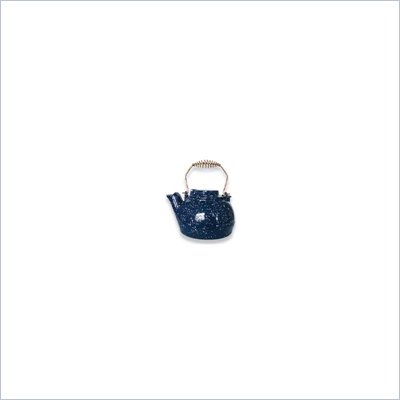 Uniflame 2.5 Quart Porcelain Coated Kettle  Blue With White Speckles
