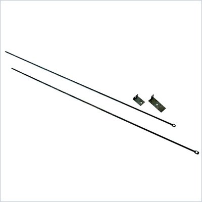 Uniflame Adjustable Fireplace Curtain Rod Kit