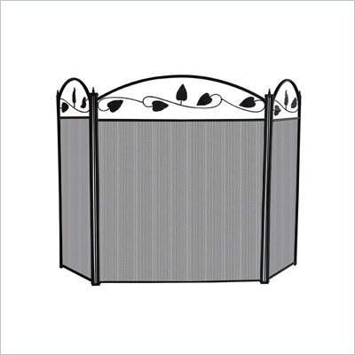 Uniflame 3 Fold Black Top Leaf Screen
