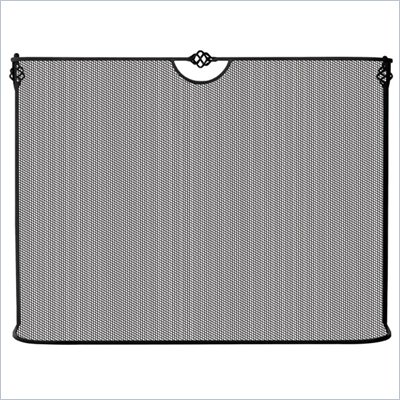 Uniflame Single Panel Black Wrought Iron Sparkguard