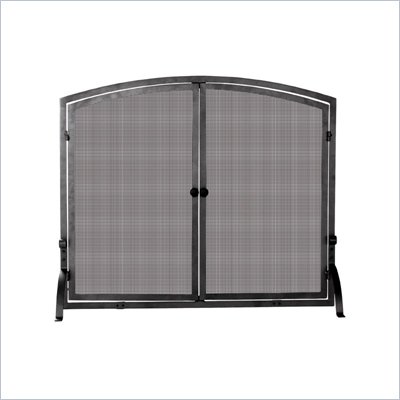Uniflame Large Single Panel Olde World Iron Screen with Doors
