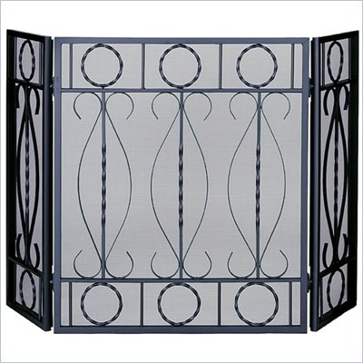 Uniflame 3 Fold Heavy Weight Black Screen with Ring Design with Removable Mesh