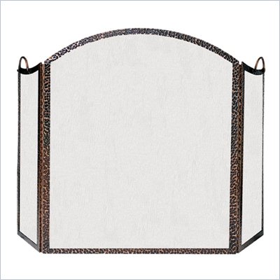 Uniflame 3 Fold Hammered Antique Copper Screen