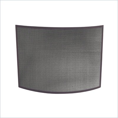 Uniflame Single Panel Curved Bronze Wrought Iron Screen