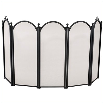 Uniflame 5 Fold Black Large Diameter Screen
