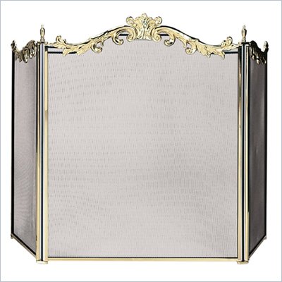 Uniflame 3 Fold Cast Solid Brass Screen