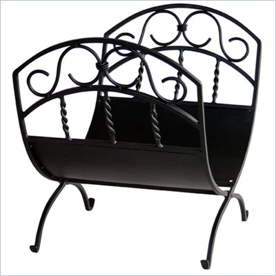 Uniflame Black Wrought Iron Log Rack