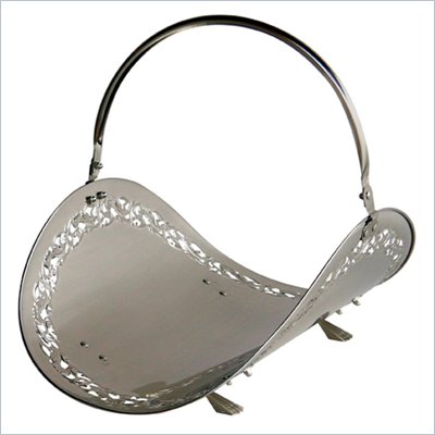 Uniflame 21 Inches Solid Pewter Woodbasket