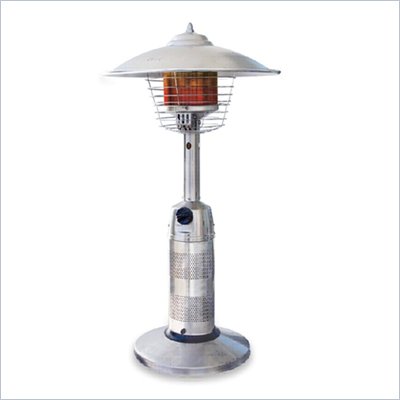 UniFlame Stainless Steel Round Tabletop Patio Heater