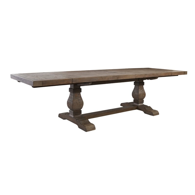 Kosas Home Quincy Reclaimed Pine Extension Dining Table In Weathered