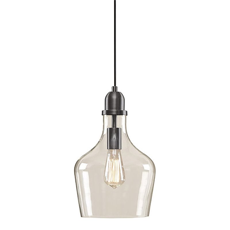 hampton hill auburn glass pendant light