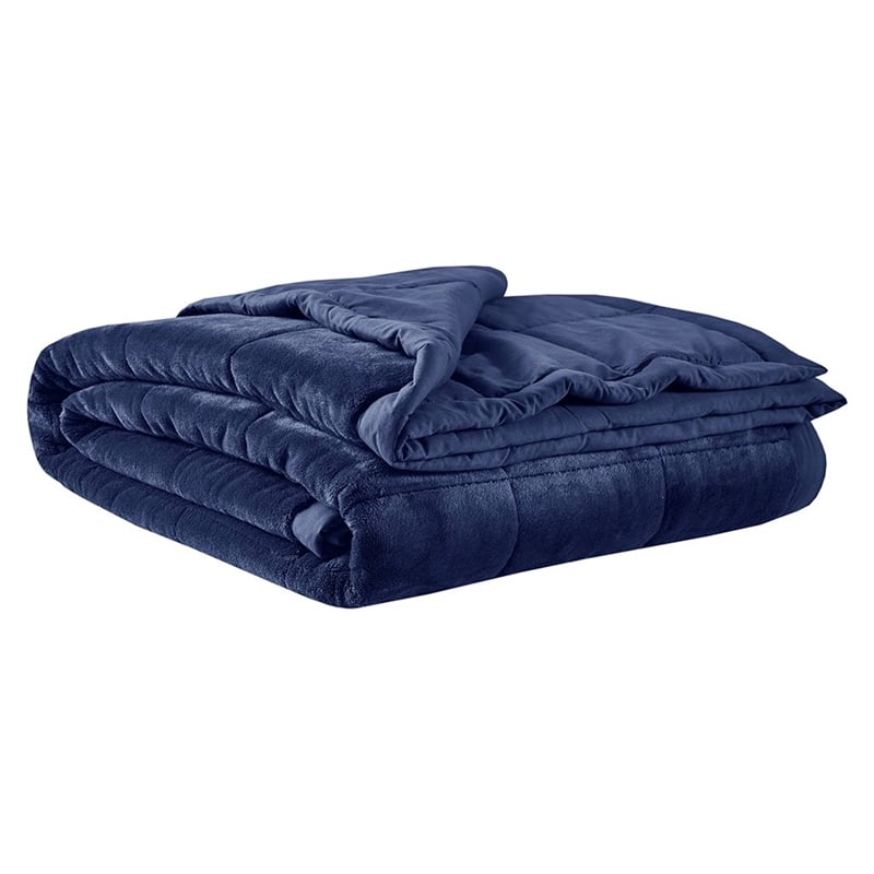 Madison Park Coleman HeiQ Smart Temperature Down Alternative Blanket in Navy