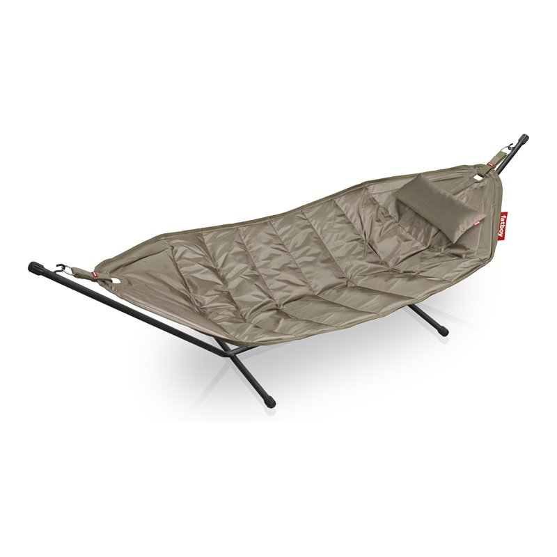 Defecte Afwijzen Demon Fatboy Headdemock Deluxe Steel and Polyester Hammock with Stand in Taupe  Gray