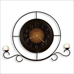 Howard Miller Francesca Sconce Quartz Wall Clock