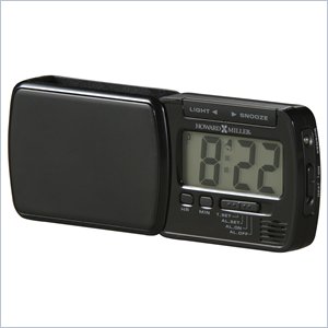 Howard Miller Blackstone Travel Alarm Table Top Clock