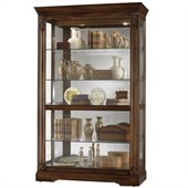 Howard Miller Ramsdell Curio Cabinet in Tuscany Cherry