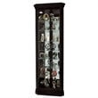 ADD TO YOUR SET: Howard Miller Duane Corner Curio Cabinet in Black Satin