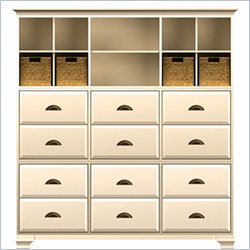Howard Miller Ty Pennington Holly Storage Cabinet with Drawer in Antique Vanilla