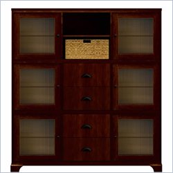 Howard Miller Ty Pennington Holly Storage Cabinet with Baskets in Newport Cherry