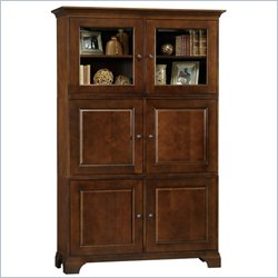 Howard Miller Ty pennington Ava Storage Cabinet with Glass in Newport Cherry