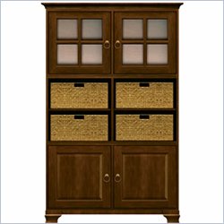Howard Miller Ty pennington Ava Storage Cabinet with Baskets in Saratoga Cherry