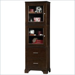 Howard Miller Ty Pennington Lily Storage Cabinet with Glass in Espresso