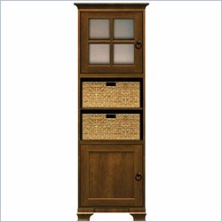 Howard Miller Ty Pennington Lily Storage Cabinet with Baskets in Saratoga Cherry