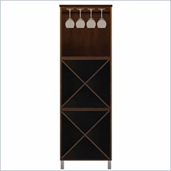 Howard Miller Ty Pennington Lily Storage Cabinet with Rack in Espresso