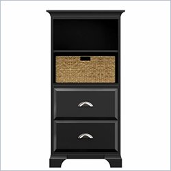 Howard Miller Ty Pennington Ella Storage Cabinet with Basket in Saratoga Cherry