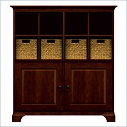 Howard Miller Ty Pennington James Storage Cabinet with Baskets in Newport Cherry