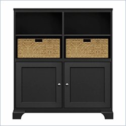 Howard Miller Ty Pennington James Storage Cabinet with Baskets in Antique Black