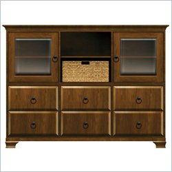 Howard Miller Ty Pennington Molly Storage Cabinet in Saratoga Cherry and Bronze