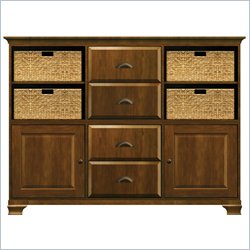 Howard Miller Ty Pennington Molly Storage Cabinet in Saratoga Cherry and Brass