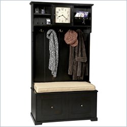 Howard Miller Ty Pennington Signature Hallway Organizer in Worn Black