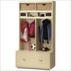 Howard Miller Ty Pennington Mudroom Locker I in Vanilla Finish