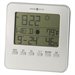 Howard Miller Weather View Table Alarm Clock in a Satin Silver Finish