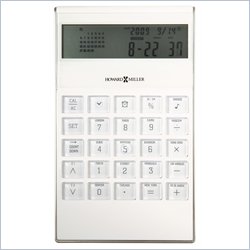 Howard Miller Global Time Calculator in White and Metallic Silver