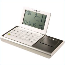 Howard Miller Silverton World Time Desk & Travel LCD Clock Set
