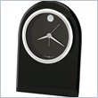 ADD TO YOUR SET: Howard Miller Logan Table Desk Alarm Clock in Black and Silver